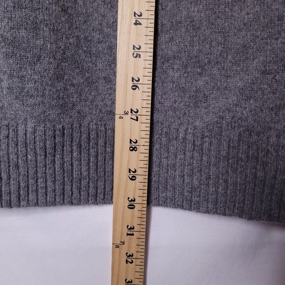 J Crew Merino Wool Sweater Mens XL Gray 1/4 Zip - Picture 6 of 11